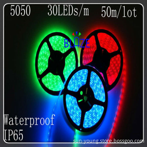 SMD5050 150 LEDs/roll,RGB,IP65,Cheap LED strip light,